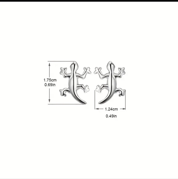 Gecko Earrings - Picture 3 of 3